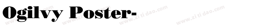 Ogilvy Poster字体转换